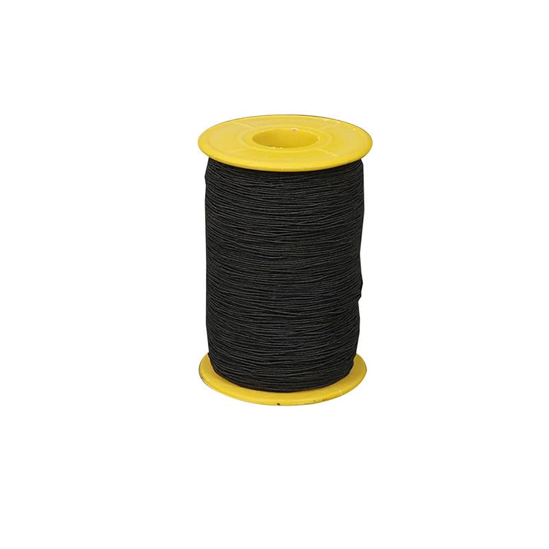 1 Spool Elastic Sewing Thread Black Multipurpose Shirring Elastic Thread for Sewing,Upholstery