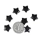 mookaitedecor Set mit 15 Mini-Kristalle in Sternform, polierte Sorgensteine für Reiki-Ausgleich und Schmuckherstellung, schwarzer Obsidian