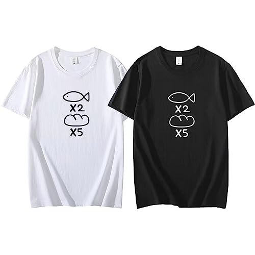 Amazon.co.jp: 魚×2 パン×5 Tシャツ 聖お兄さん 半袖 夏服 コスプレ