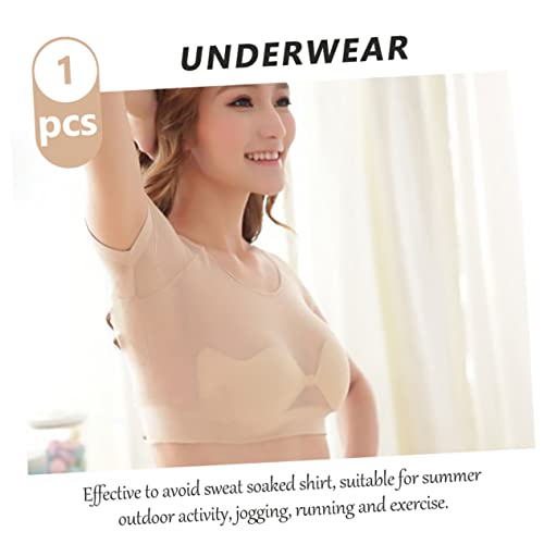 Beavorty 8 Peças Roupa Íntima Com Almofada De Suor Blusas De Verão Para Mulheres Camisas De Treino F