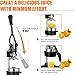 juice.Hand Press Juicer Machine, Manual Orange Juicer and Professional Citrus Juicer for Orange Juice Pom Lime Lemon Juice,Home and Commercial Extractors Squeezer, Easy to Clean, Gray
