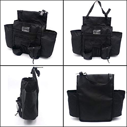 Pawaca Car Front Seat Storage Bag, Vehicle Drink Food Holder Organizer with Multiple Storage Pocket for Moms, Service Techs, Law Enforcement and Delivery Drivers - Keep Items Within Easy Reach - Thumbnail 5