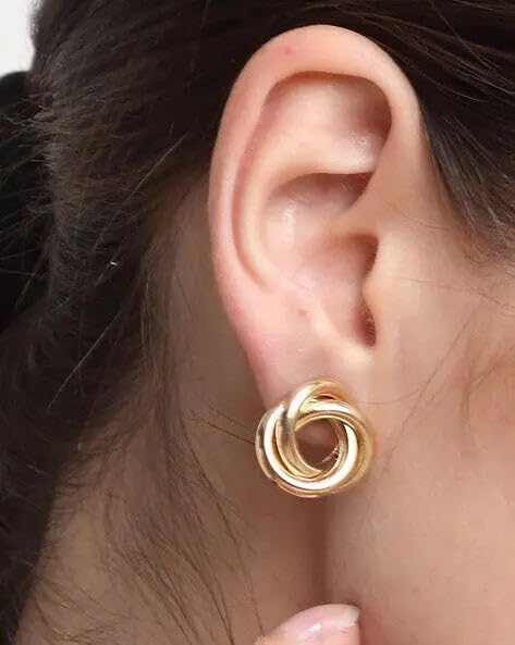 Image of SALTY Anti Tarnish Earrings for Women | Stylish Fashion Jewellery | Accessories for Girls | Minimal Jewelry | Ideal for Gifting | Gift for wife, Girlfriend, Anniversary, Marriage, Birthday, Valentine day