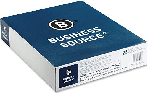 Business Source Clear Front Report Covers, 4 Pack