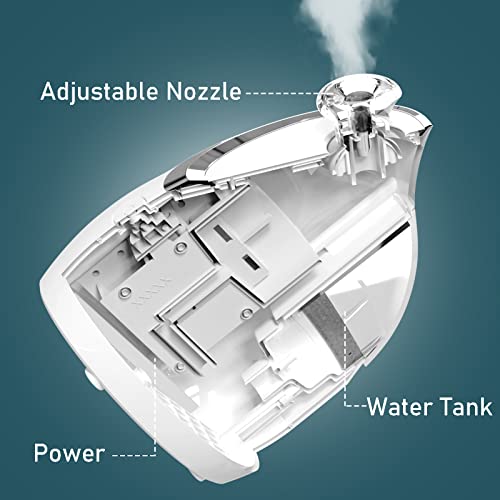 NewWay Nano Ionic Facial Steamer, Adjustable Nozzle Angle Aromatherapy Warm Mist Humidifier for Face Spa Sinuses Moisturizing, Homeuse or Salon - Thumbnail 2