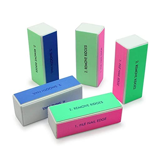 Ruluti 5pcs Nagel-Kunst Shiner Buffer 4 Ways Polish Schleifen Datei-Block Maniküre Produkt