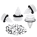 100 PCS Plastica Clip Rivetto,Plastic Fastener Auto, Rivetti in Plastica per Auto con Protezione Della Rondella,per Pannelli Auto Rivetti Plastica per Auto Clip Plastica Auto