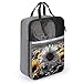 Black And White Sunflowers Shoe Bags for Travel Portable Shoes Pouch with Handle Waterproof Shoes Carrier with Zipper Fashion Sneaker Storage Organizer Gifts for Men And Women