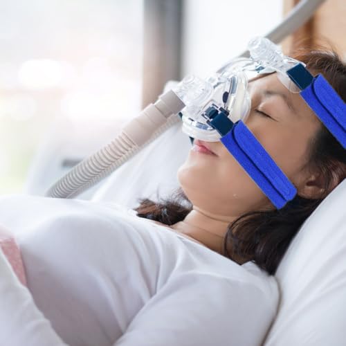 VEGCOO 8-Pack CPAP Gurtbezüge Gesichtspads, Universal CPAP-Gurtpolster, CPAP Maske Kopfband Gurtbezüge, CPAP Komfortpolster für Verringerung von Einbuchtungen und Wange Rote Flecken