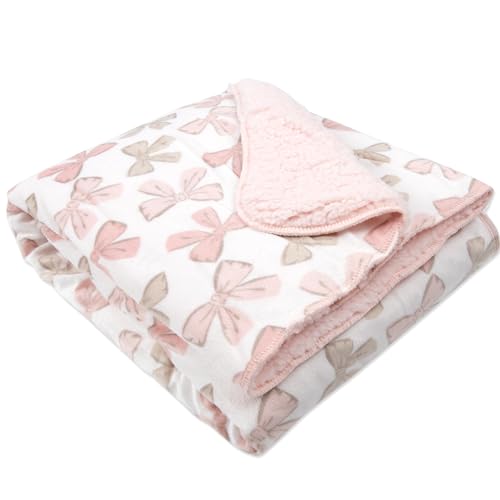 Baby Essentials Sherpa Fleece Baby Blanket 35x30 – Super Soft, Warm Reversible Baby Blankets for Newborns, Infants, Toddlers, and Nursery