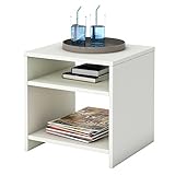 Ausreichend Ablagefläche bieten die 2 offenen Fächer, z.B. für Zeitschriften, Zeitungen, Fernbedienung usw.