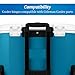 Omoojee Cooler Hinges Replacement Kit Compatible with Coleman, 4 Pack Plastic Cooler Hinges with Screws, Cooler Accessories