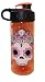 Cool Gear Halloween Plastic Water Bottle Sugar Skull Design With Diamonds & Roses