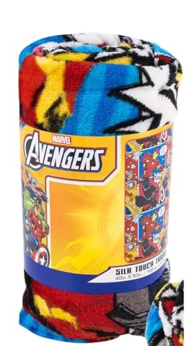 Marvel Avengers Soft Silky Fleece Throw 40x50 Kids Blanket