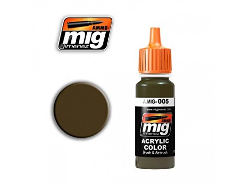 Mig JimenezAMMO MIG-0005 RAL 7008 Graugrn Acrylic Paints (17 Ml), Multicolour