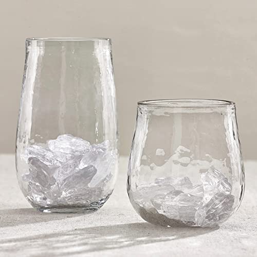 Set de 4 vasos cortos texturizados miniatura 2