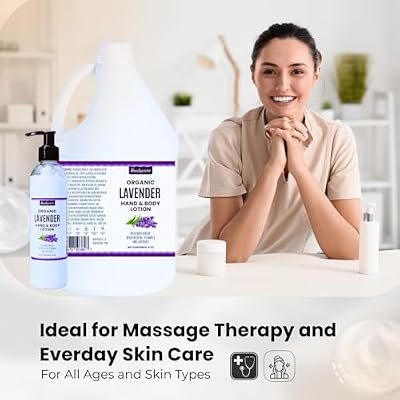 Lavender Massage Lotion with Organic Shea & Grapeseed Oil - Multiple Sizes (Gallon)