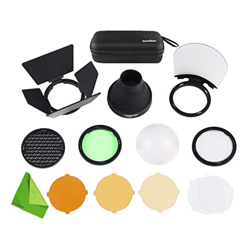 Kit de acessórios Godox AK-R1 compatível com Godox H200R cabeça de flash redonda, acessórios AD200