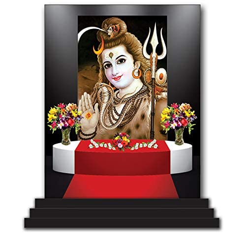 Figurine Shiv Ji 5382 guide spirituel pour voiture et bénédiction du foyer