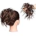 Produktbild Hair Extension Haarverlängerung Haarteil Haargummi Hochsteckfrisuren Brautfrisuren VOLUMINÖS Gewellter Unordentlicher Dutt PferdeschwanzHellbraun bis Braun