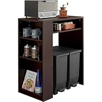 Amazon.co.jp: 萩原 レンジ台 キッチンラック ゴミ箱上 ラック