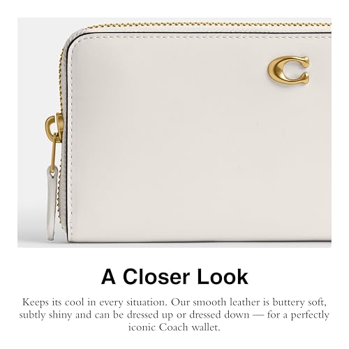 Coach Women's Slim Accordion Zip Accessory-Travel Wallet, B4/Chalk4