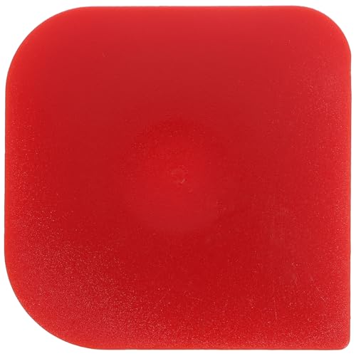 NULYLU Grattoir Cuisine Rouge Petit Format, Outil de Nettoyage pour Poêle et Wok, Plastique Résistant, Pratique pour Casseroles, Accessoire Compact pour Usage Quotidien, Ustensile