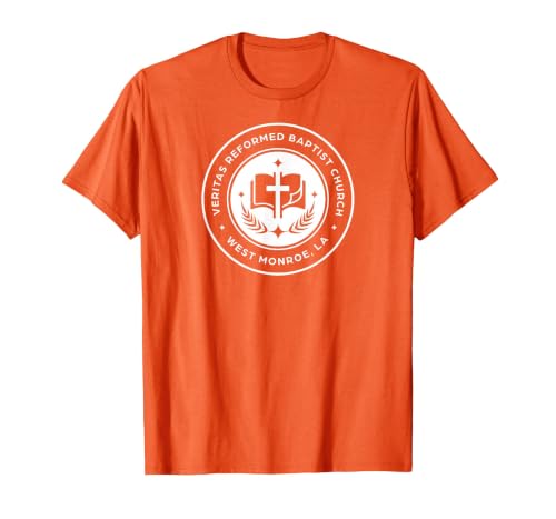 Veritas Reformed Baptist Church T-Shirt, Men, Orange, XX-Large