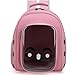 OLOTU Pet Backpack Transparent Space Capsule Cat Carrier, Cat Backpack with 12 Vents and A Front Zipper Window, Pet Backpack for Small Animals Spacious
