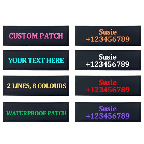 ORYG Custom Dog Harness Patches - Personalized Removable Name Patches for Stylish & Waterproof Dog Vests