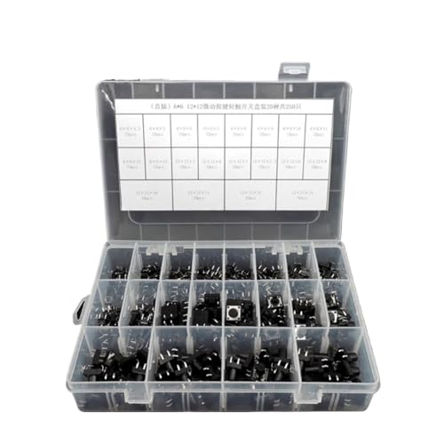 Bouton de commutation tactile DIP en kit de 250 pièces pour TV