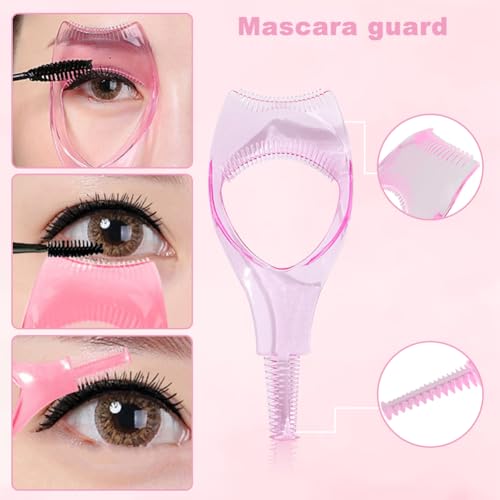 3 IN 1 Mascara Shield Eyelash Tool Upper Lower Eye Lash Mascara Shield Guard for Lashes Natural Look Make Up 3 Pack Include Eyelash Tweezers Mascara Guard Eyelash Clip Applicator - Image 7