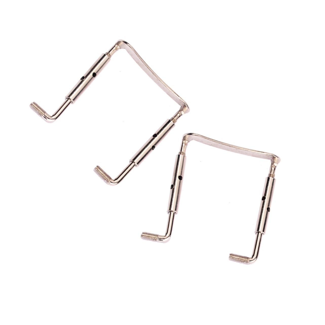 GOOHOCHY 2pcs Durable Plated Violin Chinrest Clamp Screws Easy to Install Replacement Parts for Violins High with
