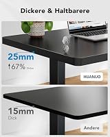 HUANUO Höhenverstellbarer Schreibtisch 160x80cm mit Bürstenloser Motor – Ansicht 6