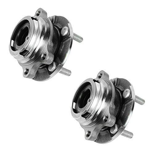 Image of TRQ 2 Piece Front Wheel Bearing & Hub Assembly Set AWD Compatible with 2008-2012 Infiniti EX35 2013 EX37 2003-2012 FX35 FX37 2003-2008 FX45 2009-2013 FX50 2011-2012 G25 2007-2008 G35 G37 2006-2010 M3