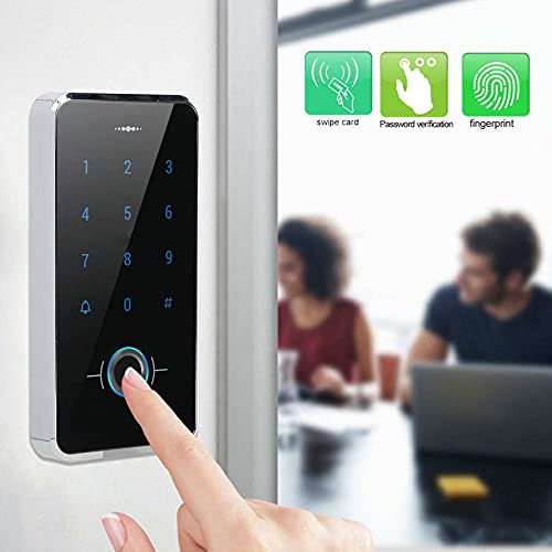 Contrôleur d'accès digicode et lecteur d'empreintes digitales étanche IP68 tactile