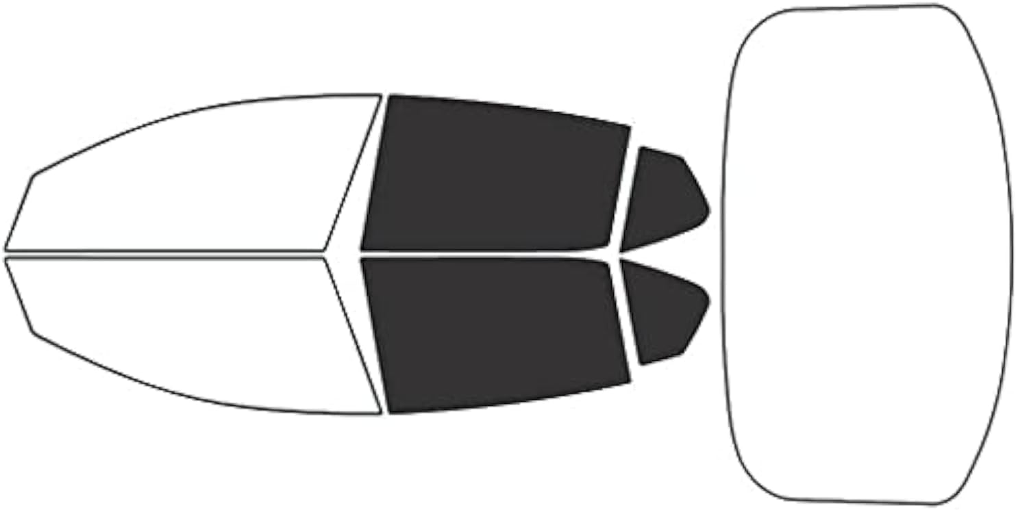 Rvinyl Window Tint Kit Compatible with Kia Optima 2011-2015 - Black 20% - Single Ply No Bubble Film - Do it Yourself Vehicle Complete Precut Kit