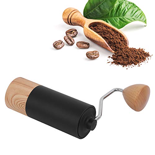 FECAMOS Kaffeemühle, Edelstahl, Glatte Rotation, dreht Sich reibungslos, Handmahlmaschine, Café für Zuhause für die… – Bild 3