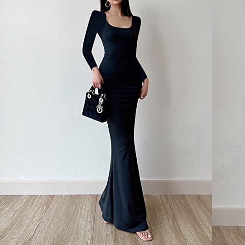 Womens Spaghetti Strap Bodycon Backless Maxi Dress2