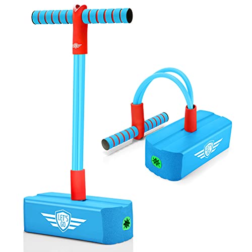 Toys for 3-12 Year Old Boys Girls, Foam Pogo Jumper for Kids Gifts for 3-12 Year Old Boys Girls Pogo Stick Toys for Boys Age 3-12 Autism Toys Christmas Birthday Gifts Stocking Stuffersï¼ˆSky Blueï¼‰