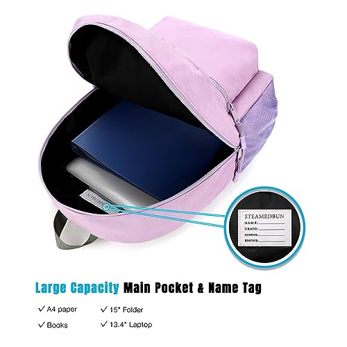 Image of STEAMEDBUN Kids Backpack for Girls,Kindergarten Backpack for Toddler Girls Age 3-6