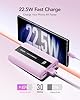 VRURC Mini Power Bank 20000mAh USB C PowerBank Piccolo 22,5 W Ricarica rapida con 4 uscite 3 ingressi Caricatore portatile Travel Essentials Display LED compatibile con iPhone Android -Viola