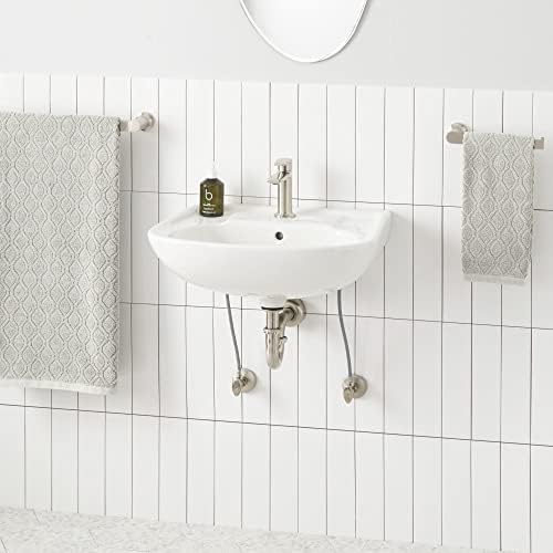 Signature Hardware 484428 Rainsville 23" Vitreous China Wall Mounted Bathroom Sink with Single Faucet Hole