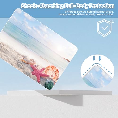 Carcasa MacBook Neo 13 2026 A3404 rígida transparente playa con adaptador USB C 6