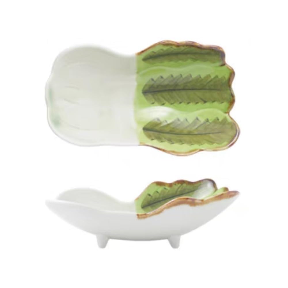Ciotole Per Snack Cavolo creativo Stoviglie in ceramica Piatto di frutta secca Piatto di snack Piatto di frutta Piatto di condimento for aceto vegetale for interni Ciotole per Snack e Salse