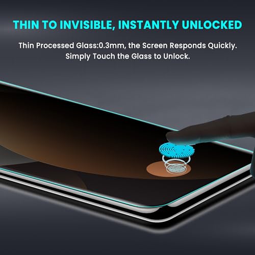 Image of ArmourPro UV Privacy Tempered Glass Screen Protector for Redmi Edge Note 15 Pro Plus (6.8 Inch, Pack of 2) Full Edge to Edge Coverage | Anti-Spy /Anti-Peeping, 9H Hardness, Protection