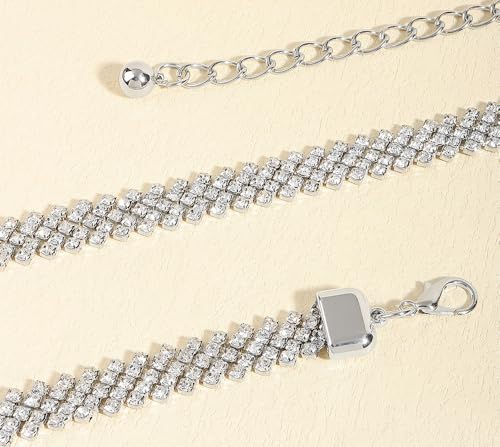 Women's Sparkle Rhinestonel Chain Belt Crystal Diamond Waist Belt for Wedding Dress Party4