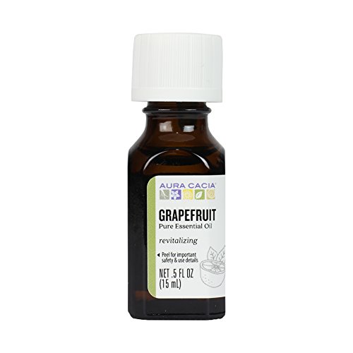Aura Cacia Essential Oil, Joyful Grapefruit, 0.5 fluid ounce, Packaging May Vary