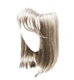 Gabor Under Cover Halo Hair Piece Designed to Wear Under Your Hat, Shoulder Length Straight Hairpiece With Detachable Bangs, GF119 Silver And Smoke