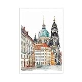 Dresdner Frauenkirche Kunstdruck auf Leinwand, Poster, 